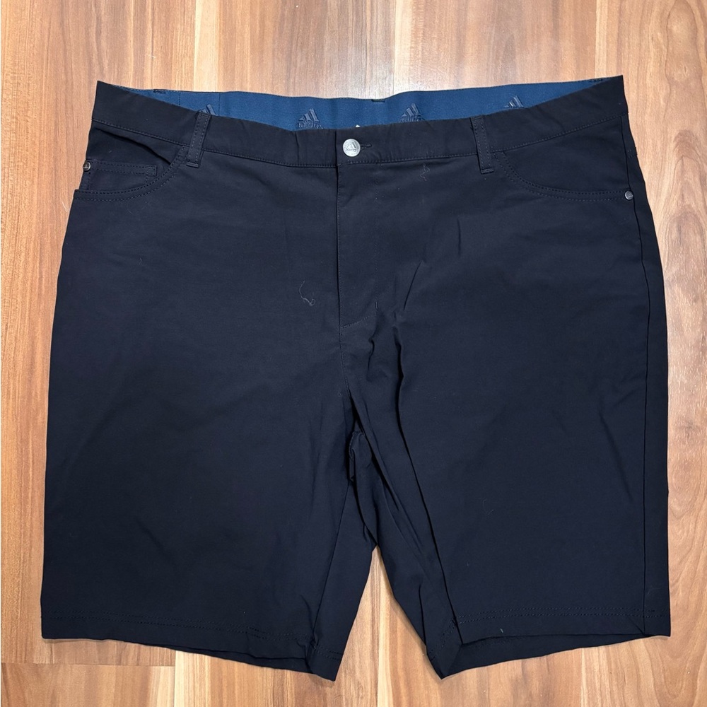 adidas Men's Navy Flat Front Shorts